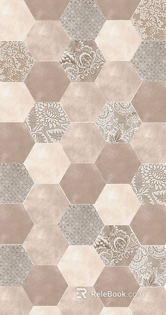 Hexagonal brick hexagonal color small square brick texture