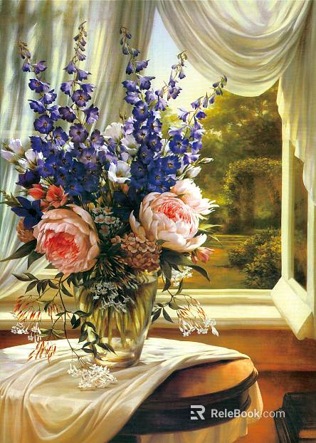 Plant painting texture