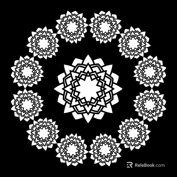 Black and white mask pattern texture pattern graphics carved graphics texture