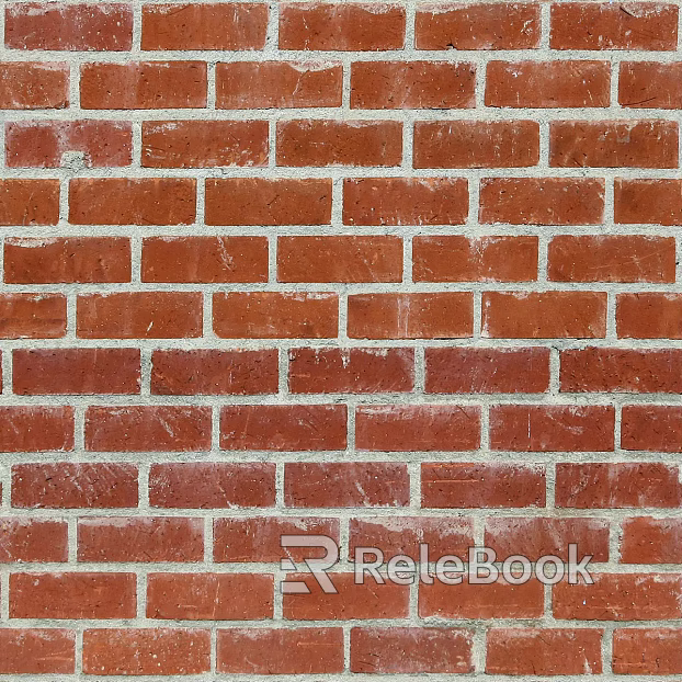 Brick wall red I-shaped wall brick seamless texture