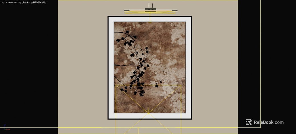 Silent Wind Brown Plant Decorative Painting texture
