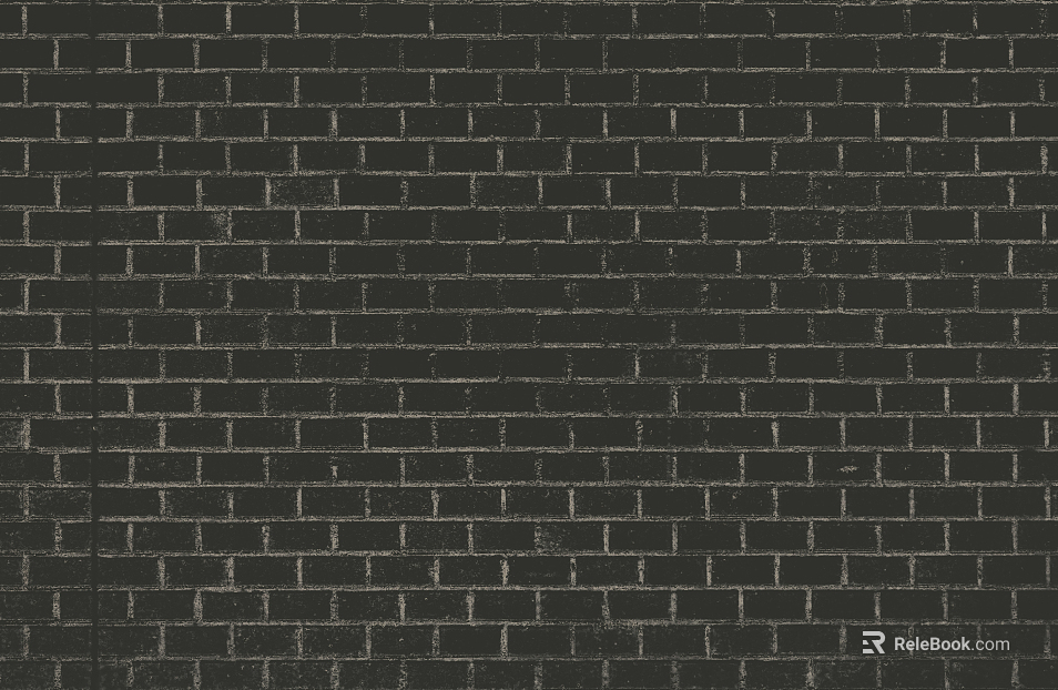 Brick wall black I-brick texture