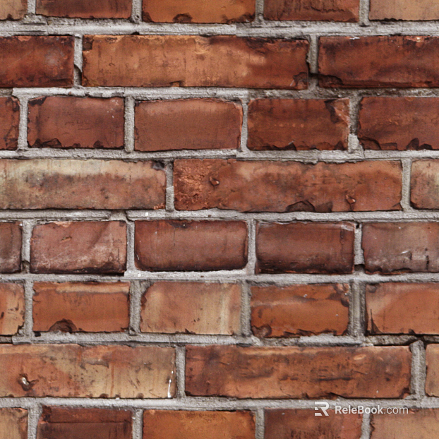 Broken brick wall Red brick wall texture