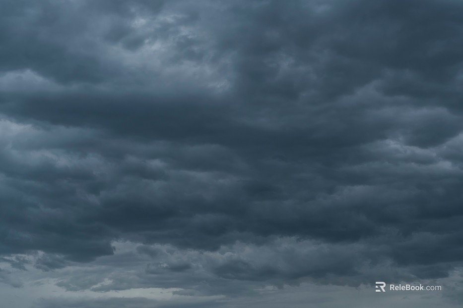 Dark dark clouds, cloudy sky, storm disaster coming texture