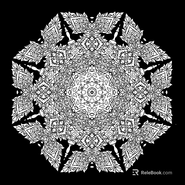 Black and white mask pattern texture pattern graphics carved graphics texture