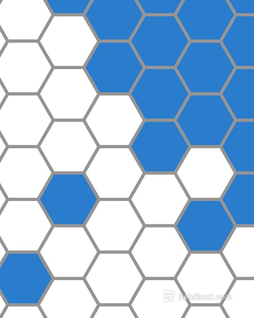 blue hexagonal brick texture