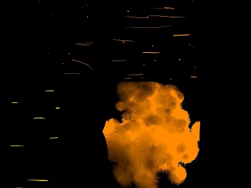 Orange-yellow flame explosion effect texture (ID:ffaeh169884)