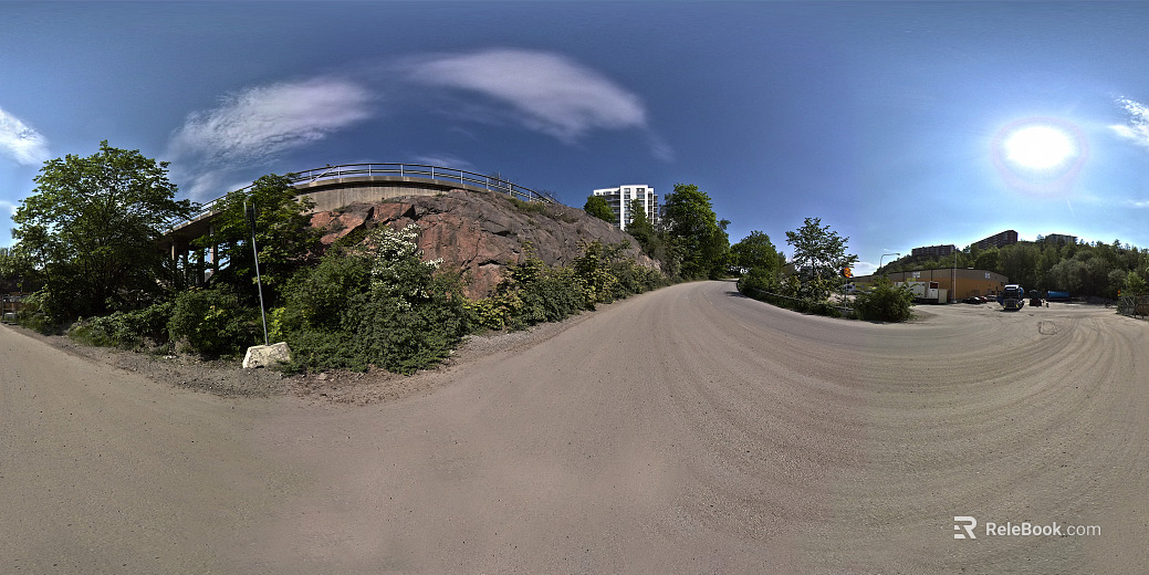 Outdoor Road Plant Daytime HDR texture