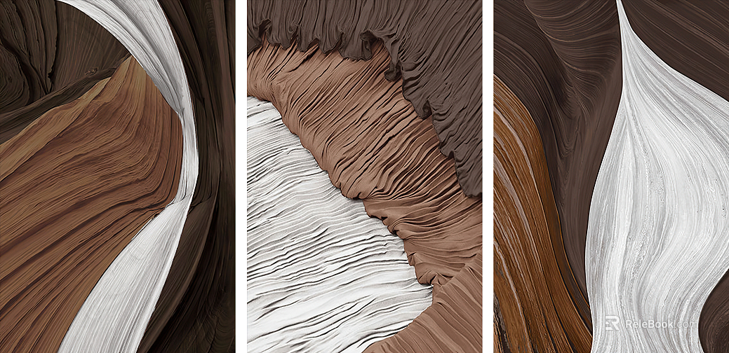 three-dimensional physical painting texture