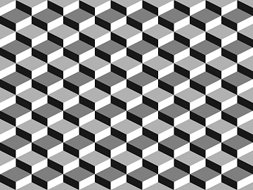 black and white gray geometric solid tile 3d model