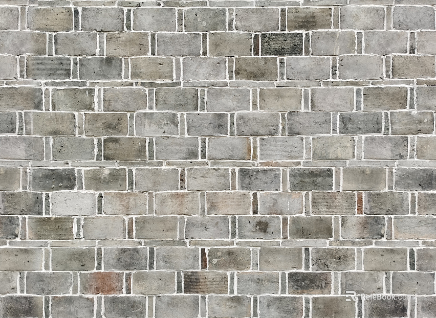Green brick wall texture