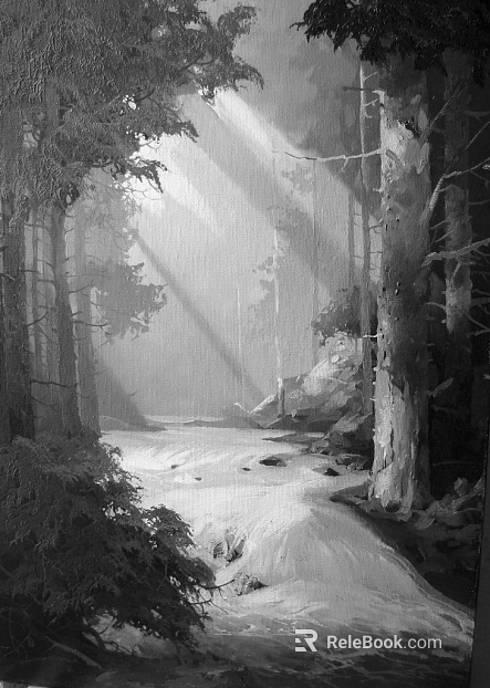 black and white painting texture