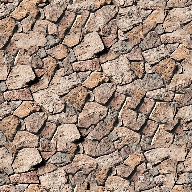 culture stone crushed stone wall red sand stone seamless texture