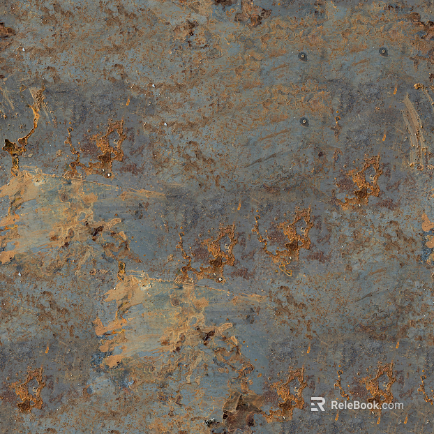 Rusty metal on the surface of iron sheet texture