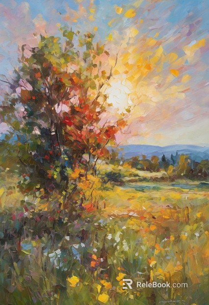 landscape painting texture