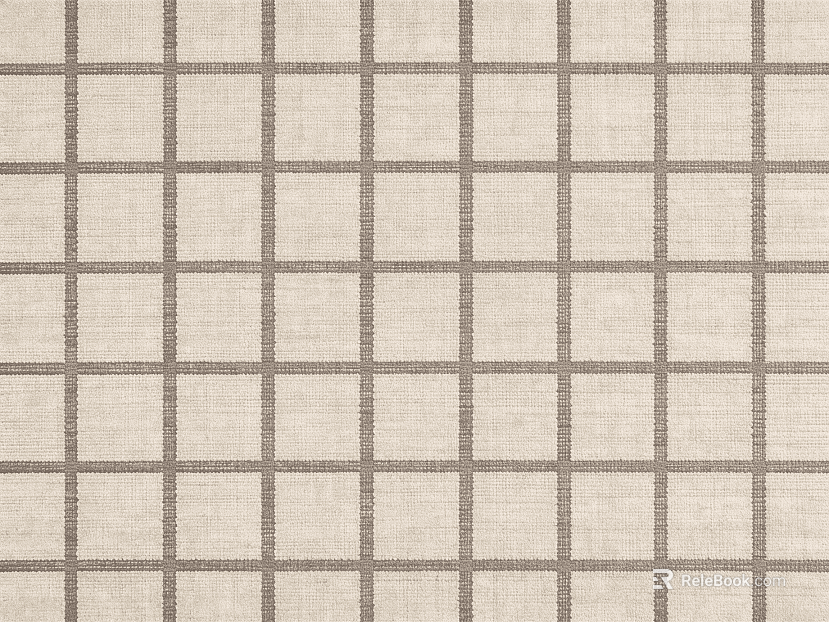 Light Beige Square-Grid Textured Rug texture