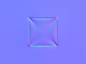 Blue and purple laser leather soft fabric 3d model