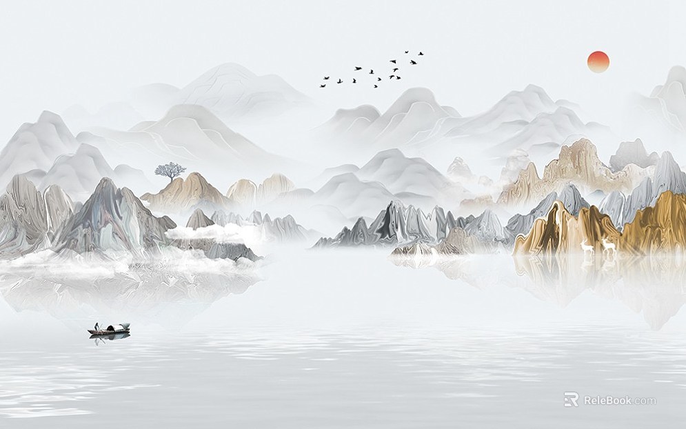 landscape painting texture