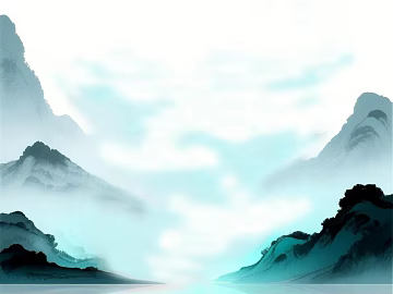 New Chinese-style blue landscape background decorative painting texture (ID:ffaeh877066)