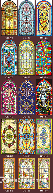colored windows texture