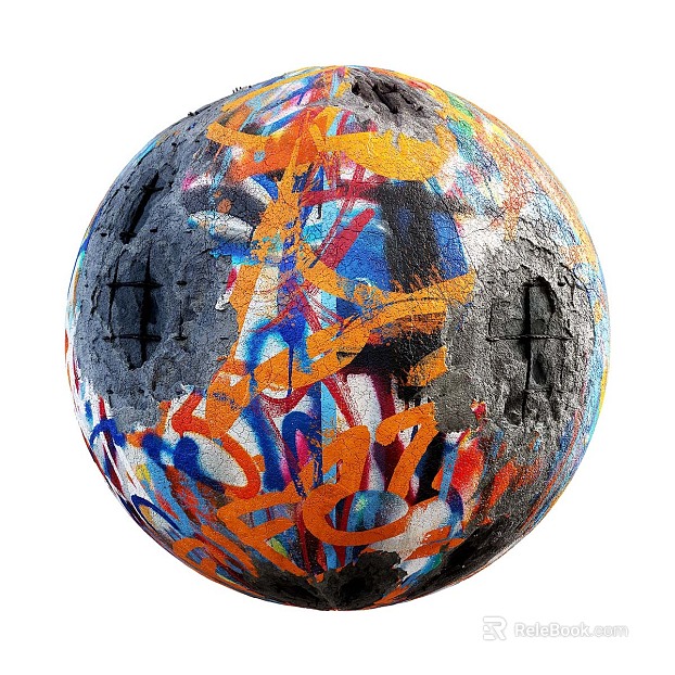 Wall Graffiti PBR texture