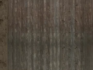 Taupe dilapidated wood wall decoration 3d model
