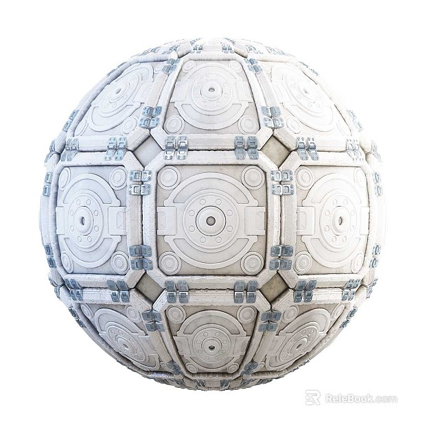 Sci-Fi Exterior Wall PBR texture