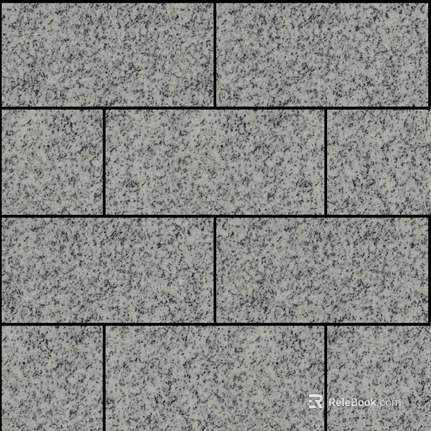 granite black sesame staggered brick texture
