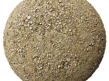 Gravel ground PBR texture (ID:ffach089351)