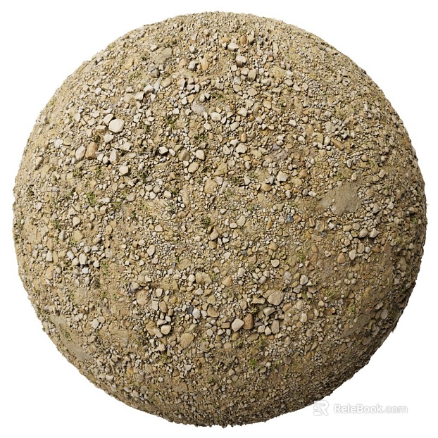 Gravel ground PBR texture