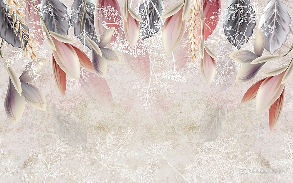 Morandi color flower background wall wallpaper texture