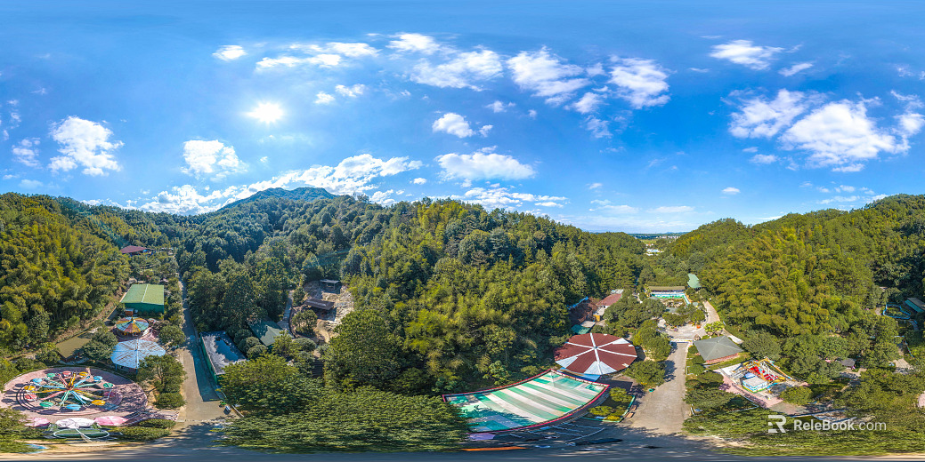 outdoor amusement park daytime hdr texture