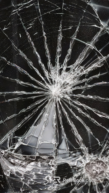 Broken glass texture