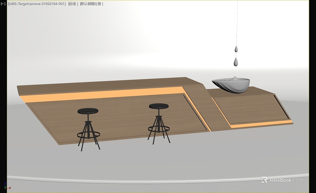 Modern Light Brown Wood Grain Bar Counter texture