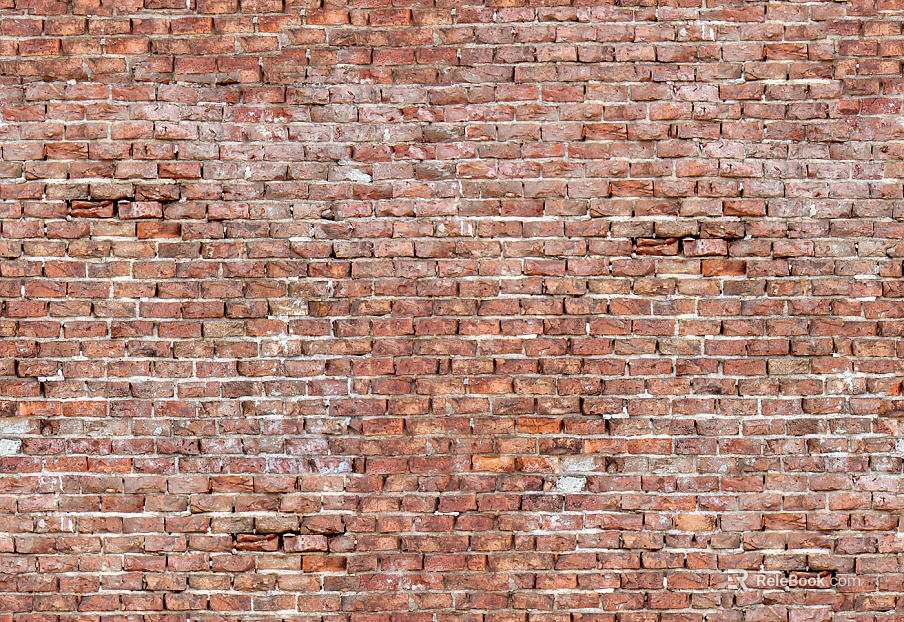 Aging and old red brick wall outdoor wall brick texture