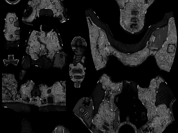 Gray black old metal mechanical components texture (ID:ffaeh523989)