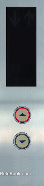 Silver brushed metal elevator button panel texture