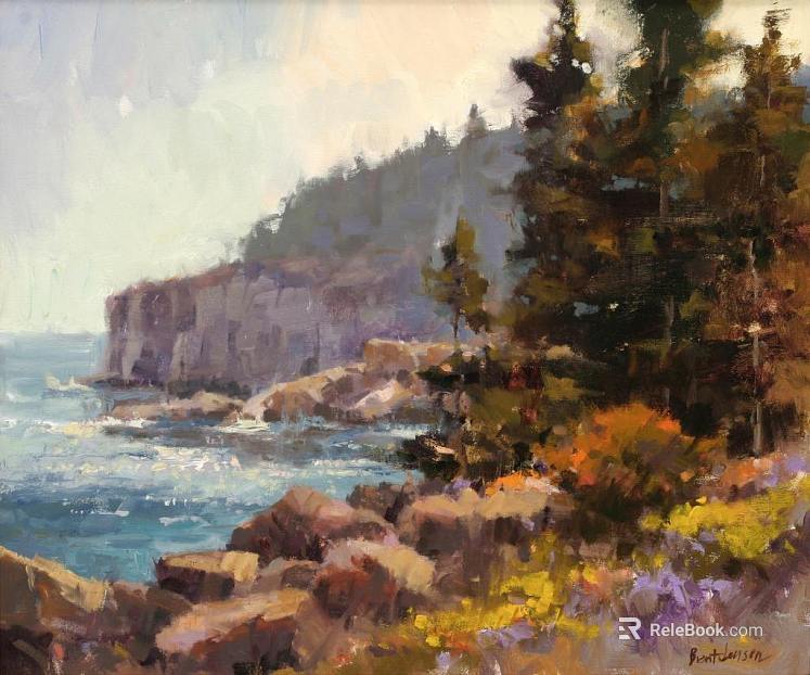 landscape painting texture