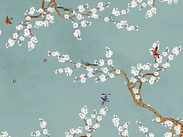 animal and plant pattern 3d model