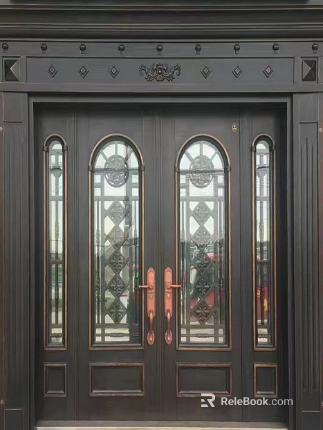 Metal door texture