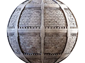 Brick wall PBR texture (ID:ffach742894)