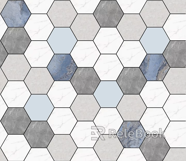 Hexagonal brick net red hexagonal small brick seamless texture