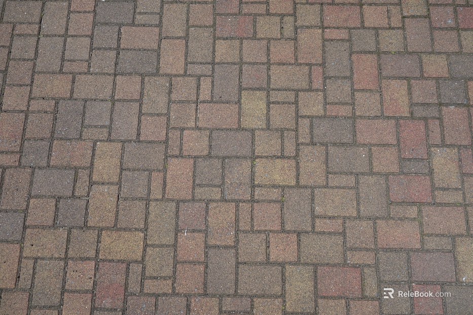 Brick pavement texture