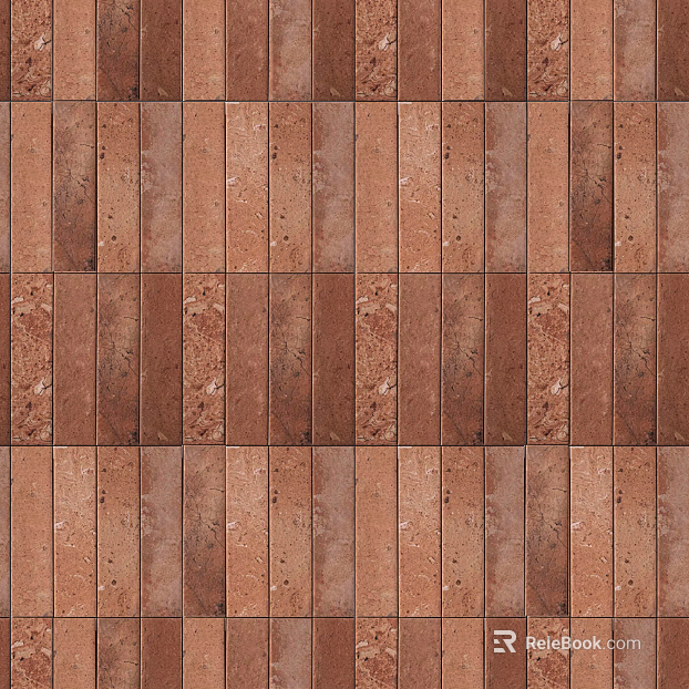 Modern Retro Red Brick Middle Antique Retro Tile texture