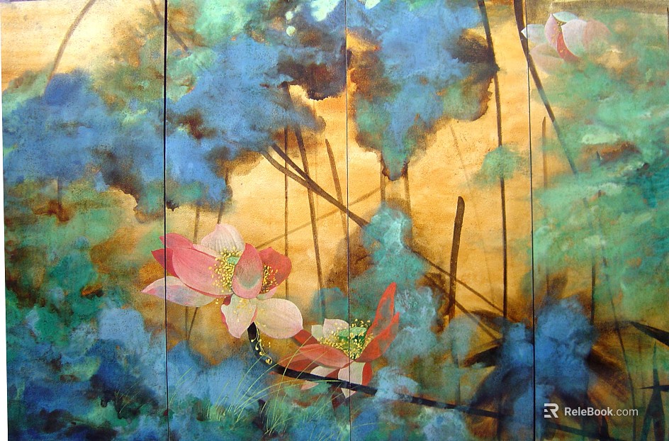 Plant painting texture