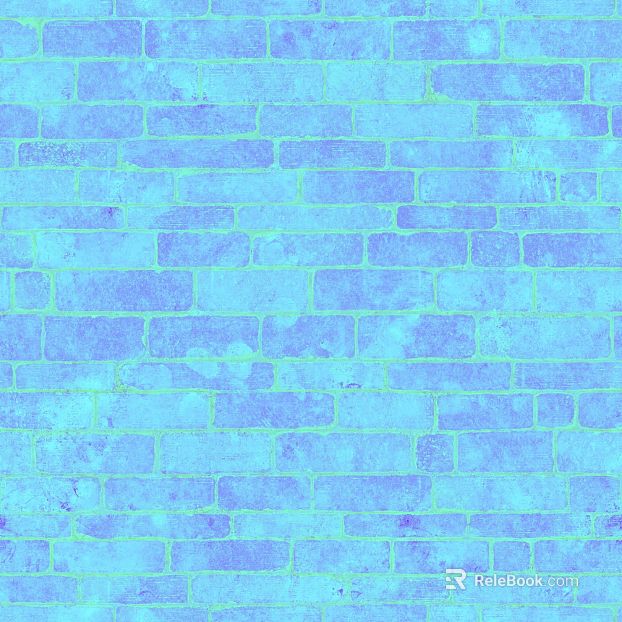 Blue brick wall indoor and outdoor wall texture