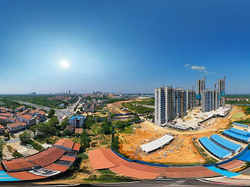 HDR City Construction Site Panorama texture (ID:ffach084413)