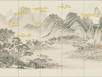landscape painting texture (ID:ffajg12350)