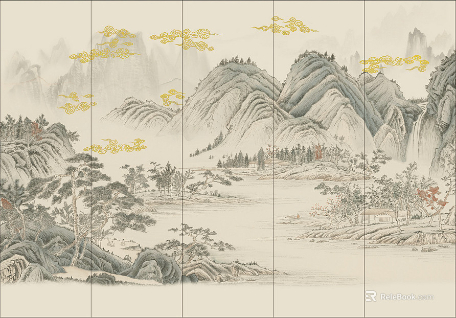 landscape painting texture