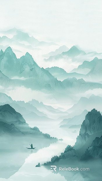 Landscape painting texture